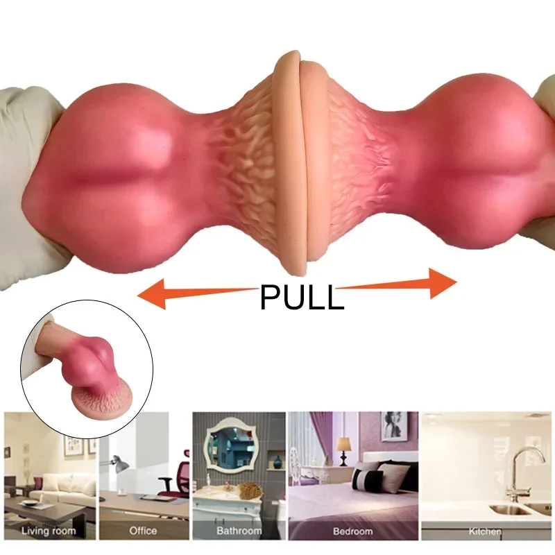 Realistic Huge Dog Dildo Anal Plug With Suction Cup Silicone Big Butt Plug Prostate Massager Adult Sex Toys for Men Women