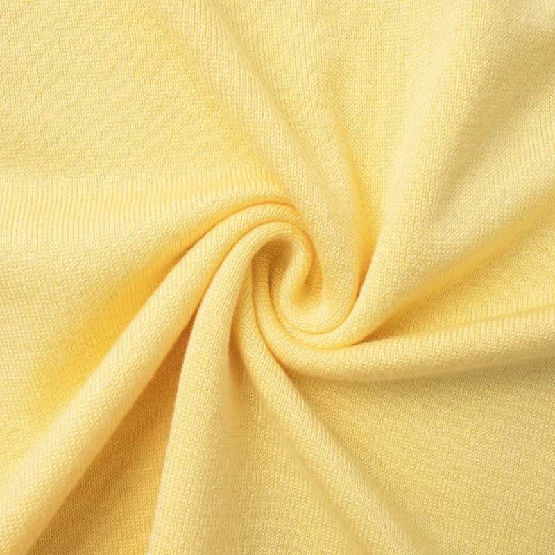 Solid Color Knitted Short Sleeve Pullover Elegant Minimalist High Waist Skirt Fashionable Women's Summer Essentials Knitted Set