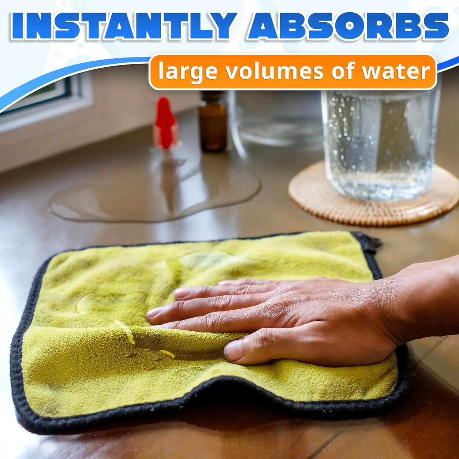 1/5pcs Microfiber Car Cleaning Rags Car Wash Drying Cloth Hemming Microfiber Towel Care Wash Cloth Car Detailing Accessories image 6