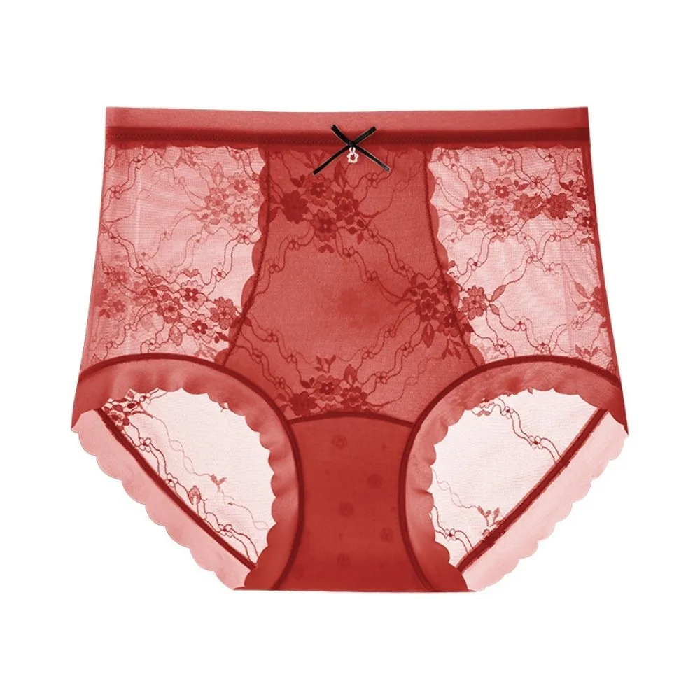 

High Waist Thin Lace Panties Belly Contracting Tummy Control Underwear Slimming Shapers Waist Trainer Seamless