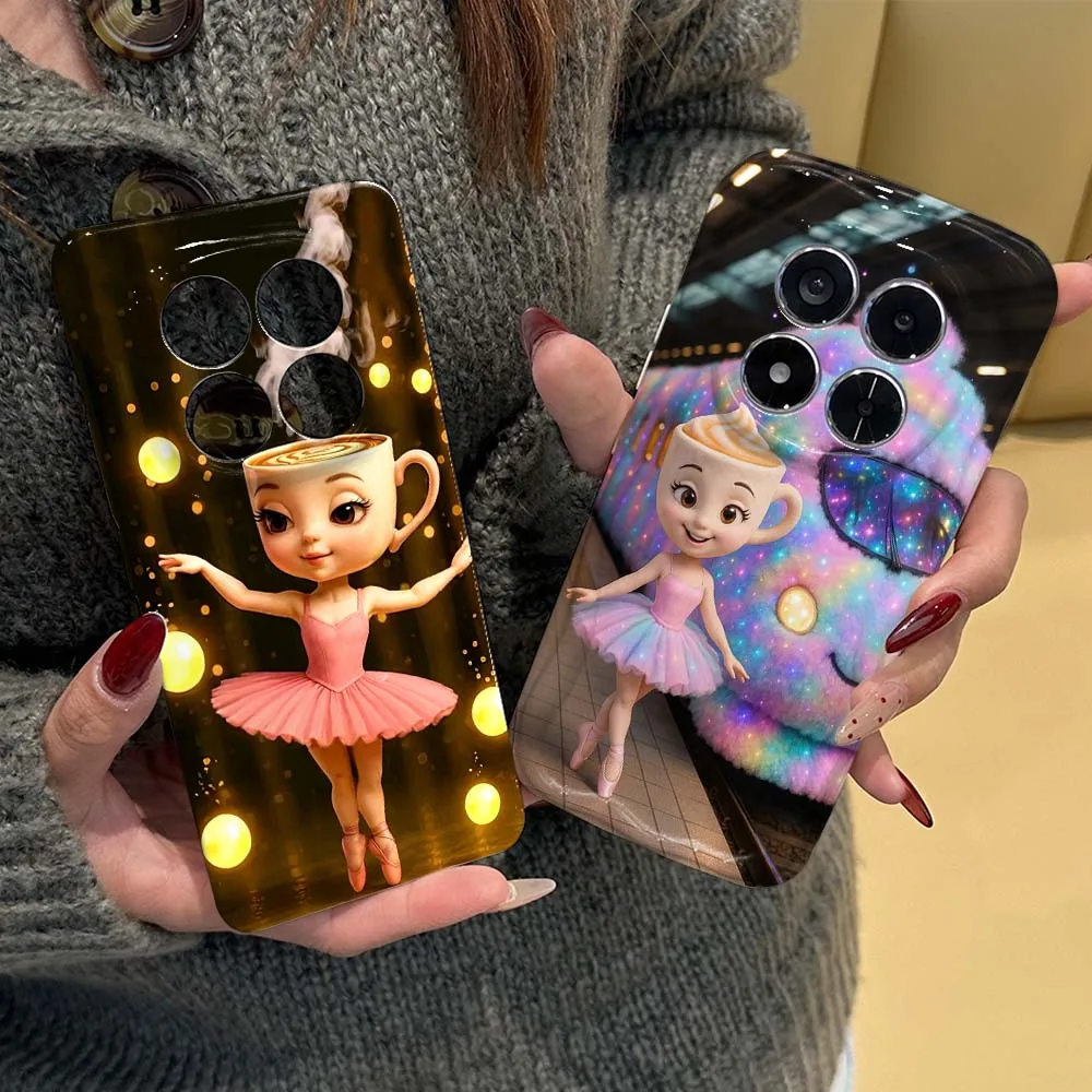 

Cartoon Anime Dancer Design Cover For Redmi 9i 10 10C 14C 13C 9A 11A 12C A1 A2 A3 A4 K30 K70 Pro Ultra 5G Feilin Wave Oil Shell