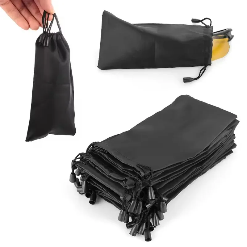 100pcs Wholesale Soft Cloth Glasses Bag Sunglasses Case Waterproof Dustproof Portable Eyeglasses Pouch Case Eyewear Accessories