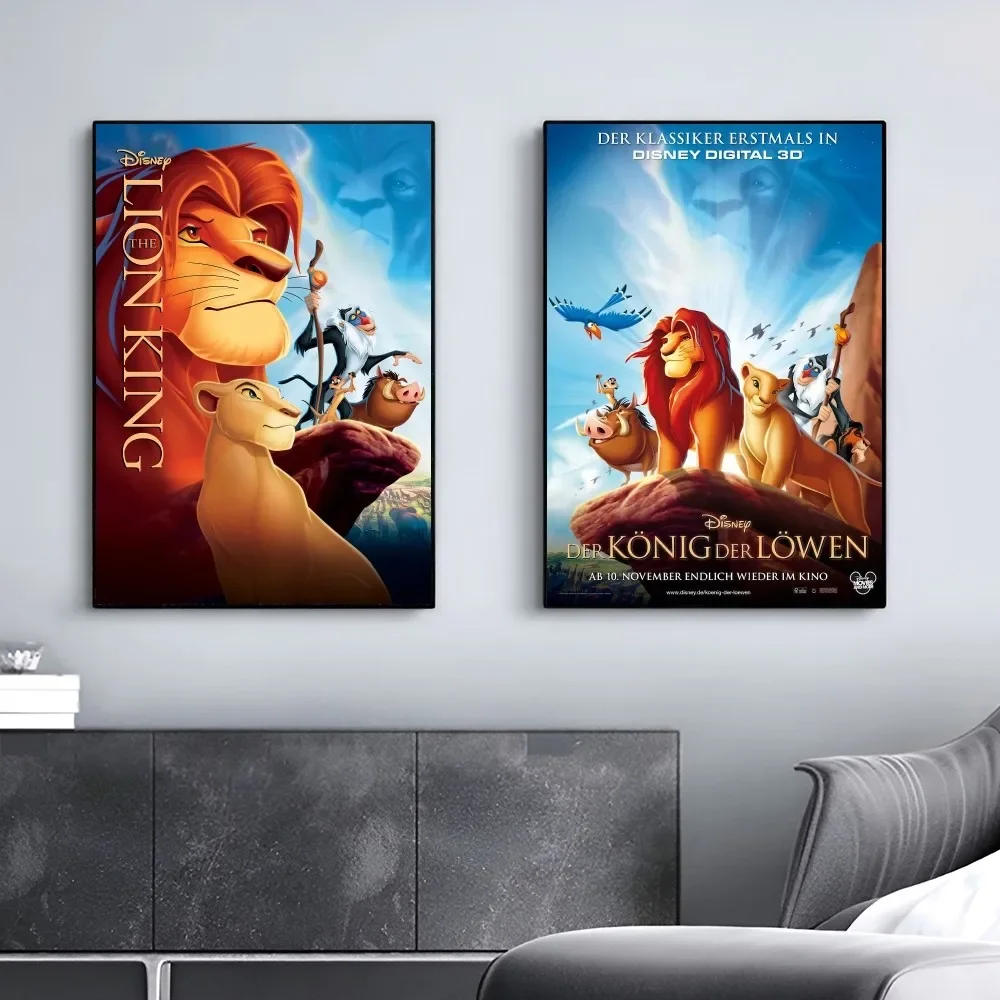 1pc Cartoon Lion King Poster Good Quality Prints Hakuna Matata Vintage Room Home Bar Cafe Decor Aesthetic Art Wall Painting