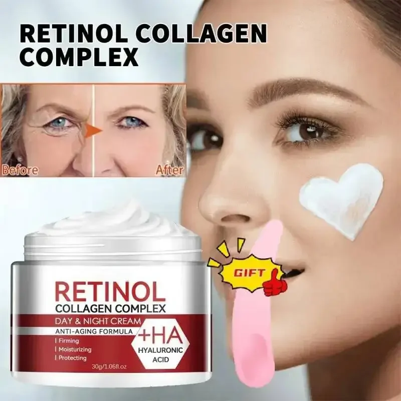 

30g Retinol Wrinkle Removing Cream Anti Aging Firming Lifting Fade Fine Lines Moisturizing Brightening Skin Care Get Free Gift