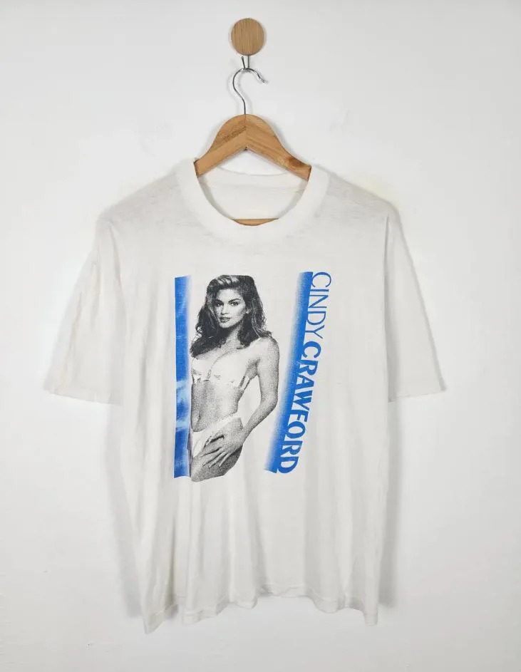 Cindy Crawford Actress Model Cotton Unisex T-Shirt S-2345XL CS519