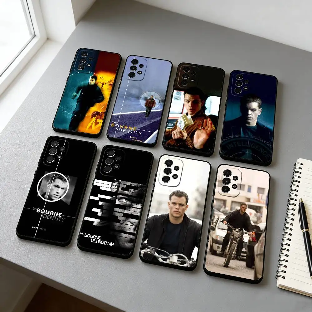 Funda para Teléfono con Diseño de la Película The Bourne Identity para Samsung S25, S24, S21, S22, S23, S30, Ultra, S20, Plus, Fe, Lite, Note, 10, Negra