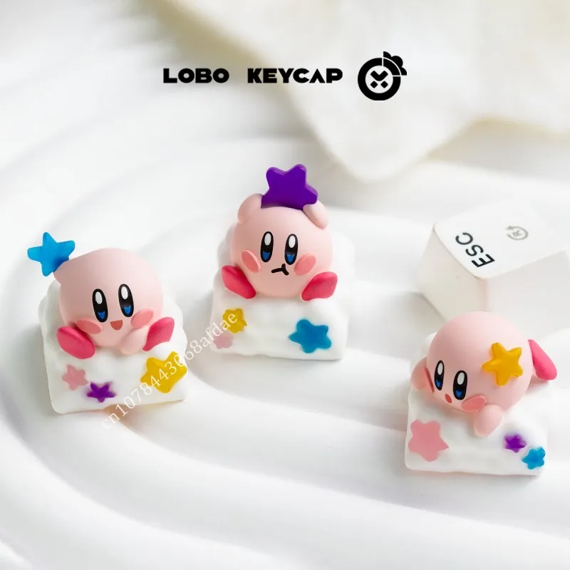 Teclas de Anime, serie navideña de muñeco de nieve, lindas teclas personalizadas, teclas mecánicas translúcidas individuales, regalos de teclas ESC personalizados