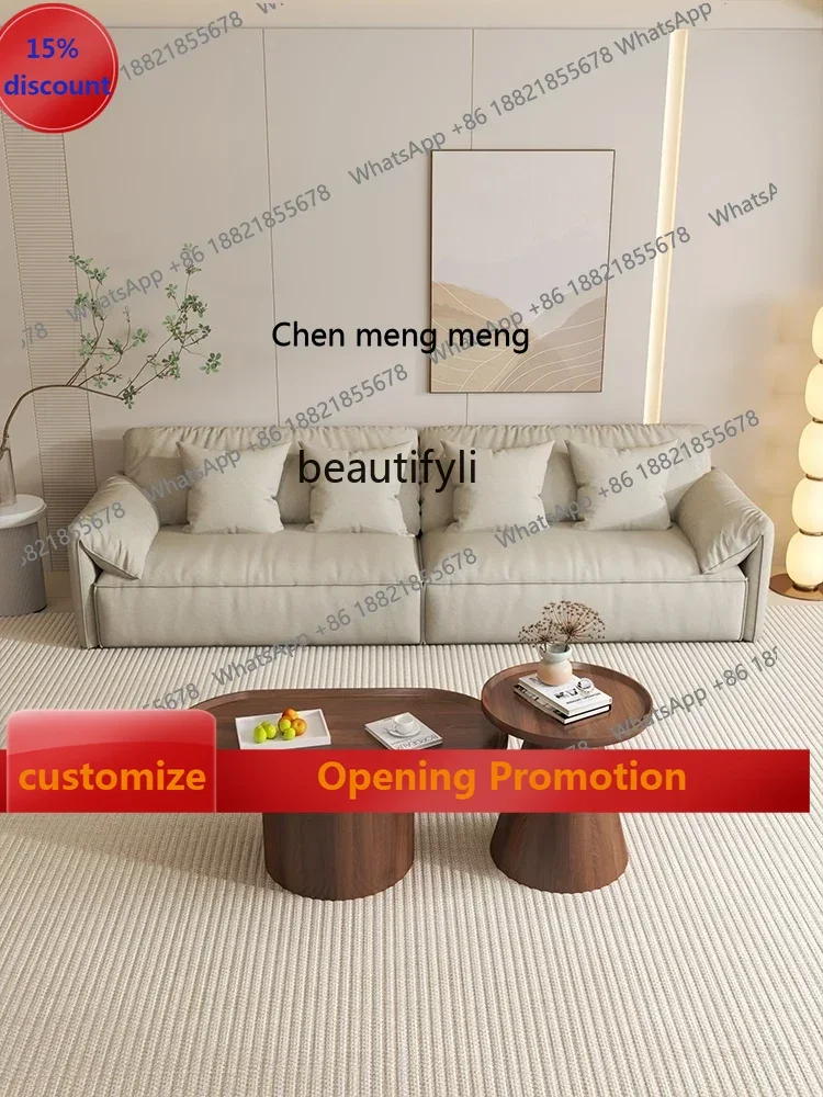 

ss7304 Lazy Sofa Italian Creative Living Room Sofa Simple Straight-Row Disposable Office Sofa