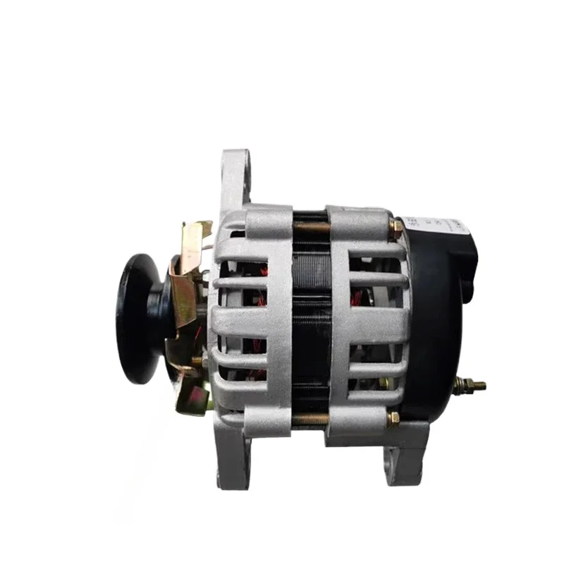 Unikalny i niszowy koło pasowe generatora dużej mocy Bezszczotkowy alternator z magnesami trwałymi i stałym napięciem z rdzeniem z drutu miedzianego