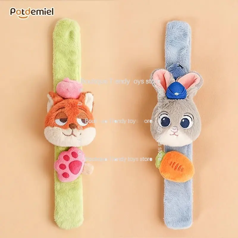 2025 printemps nouveau Disney authentique Zootopia Judy Nick Pop-up Bracelet pot de miel en peluche poupée cadeau pour les Fans