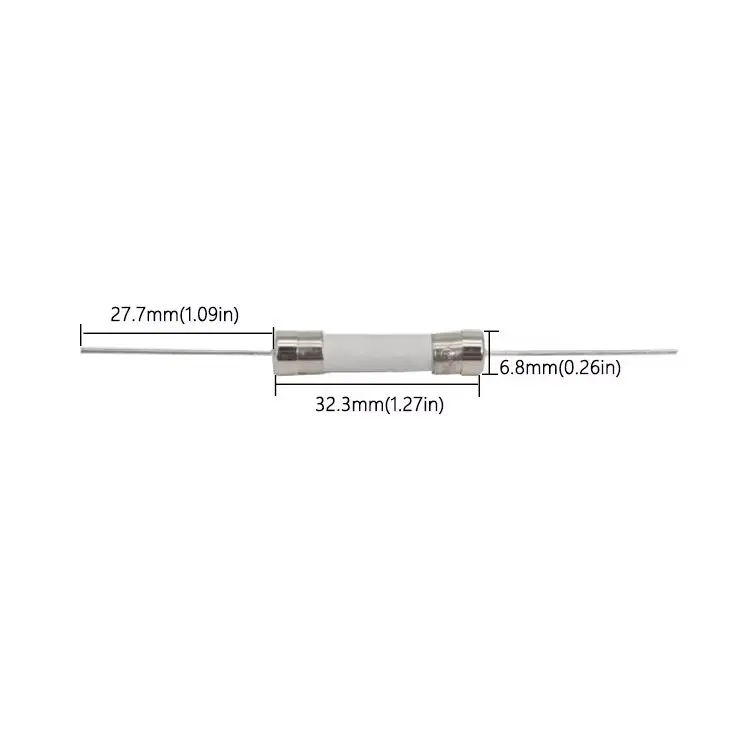【10-5PCS】6*30mm Ceramic Fuse Quick Break Tube Fuse With a pin 6X30MM 250V F10A 12A 15A 20A 25A 30AMP