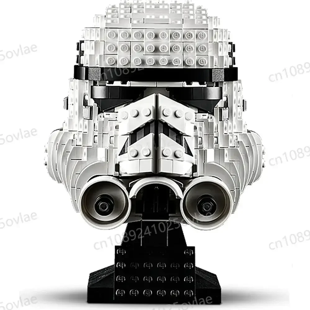 MOC Storm white trooper Helm 75276 Star Plan Space Ship Battle Model Building Block Architecture Education Assembly Model Toy