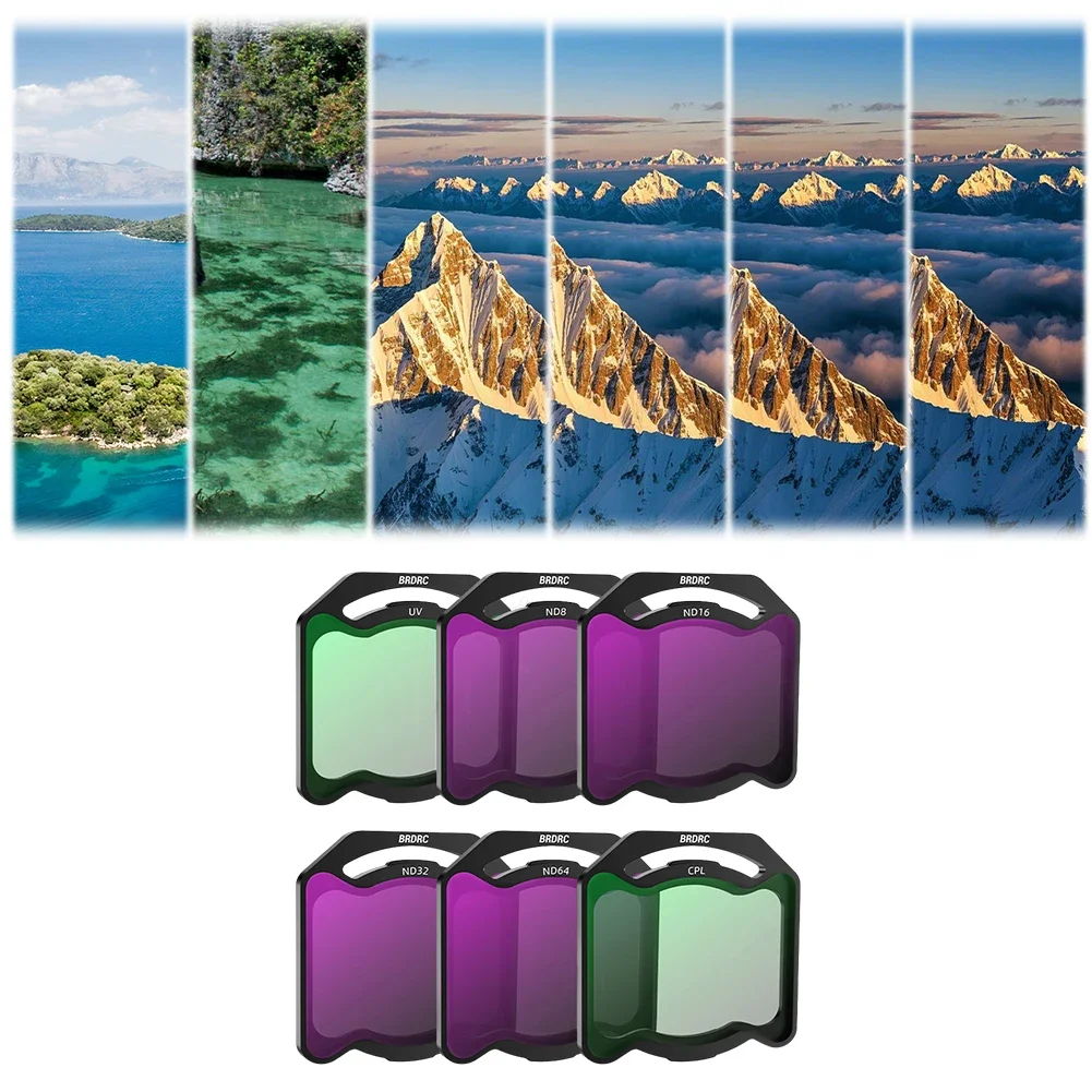 

For DJI O4 Air Unit Pro Filter ND Filters Set Optical Glass/Aluminum Alloy Frame UV CPL ND8/16/32/64 ND Dimmer Drone Accessories