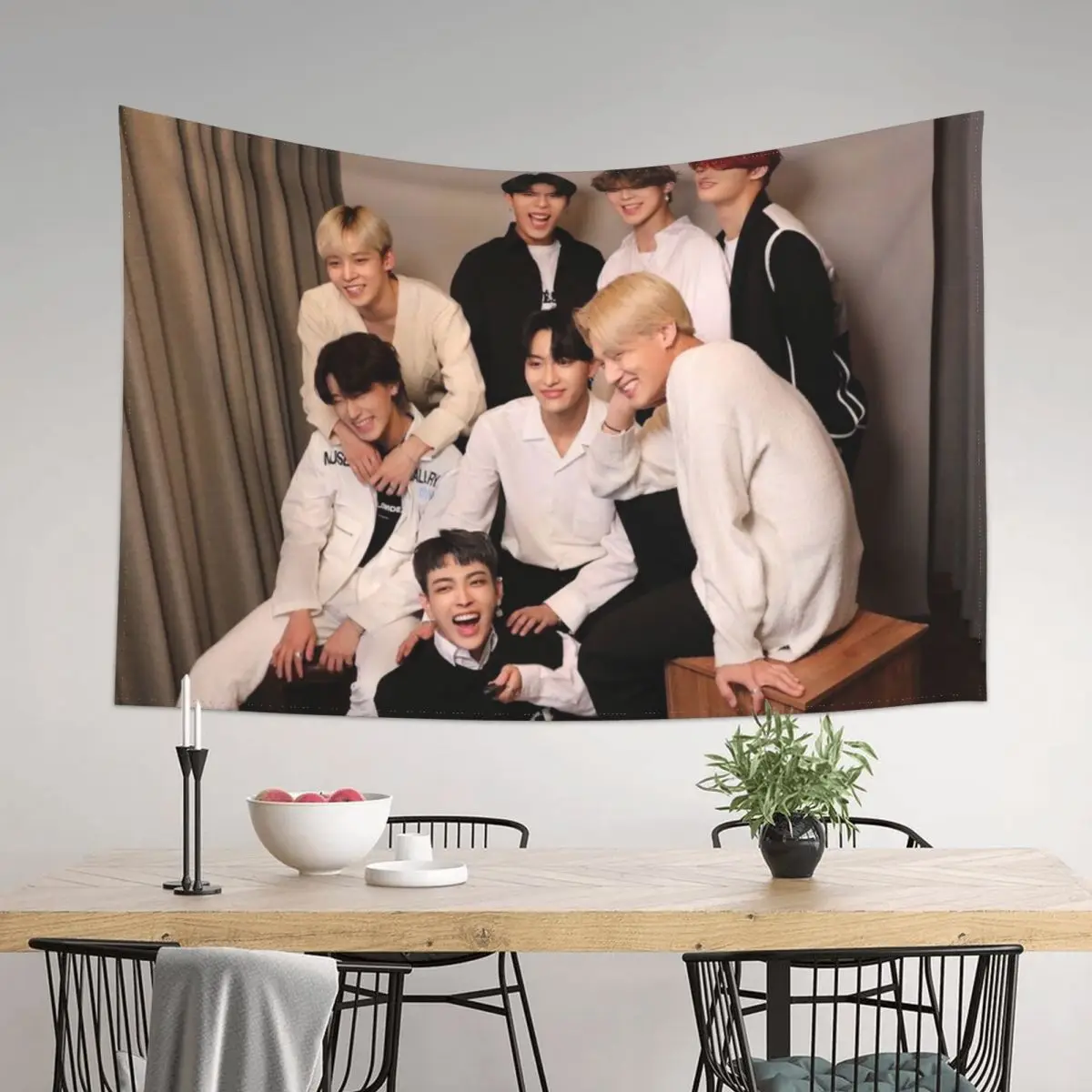 

ateez anniversary Tapestry Decoration For Rooms Wall Mural Decoration For Home Tapestry