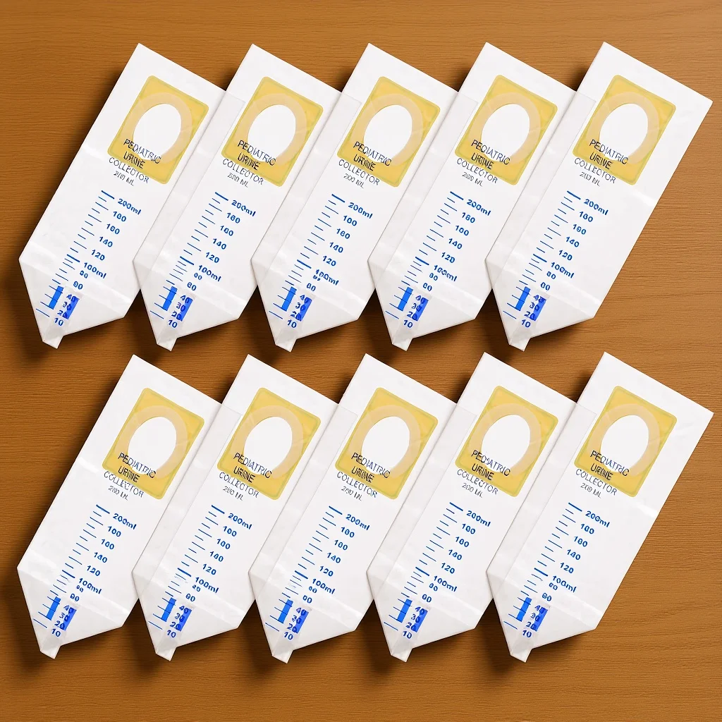 

20Pcs Pediatric Urine Bag Clear Disposable Leakproof Urine Collection Bags for Travel Home Use Portable