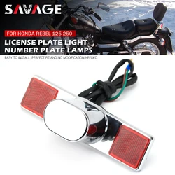 License Plate Light For HONDA CA 125/250 Rebel CMX 250 CMX250 CA125 CA250 Motorcycle Accessories Licence Number Plate Lamp