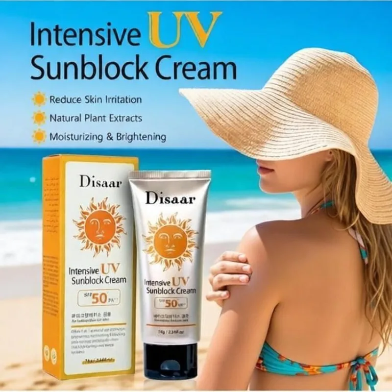 

Солнцезащитный крем SPF50 PA+++, блокирующий УФ-излучение, увлажняющий, осветляющий, с натуральными растительными экстрактами, не вызывающий раздражения, для ухода за кожей.