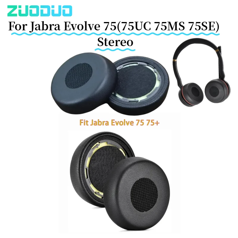 

Ear pads for Jabra Evolve 75(75UC 75MS 75SE) Stereo replacement Earpads headphones Earmuffs Memory Sponge Sleeves Cover Case