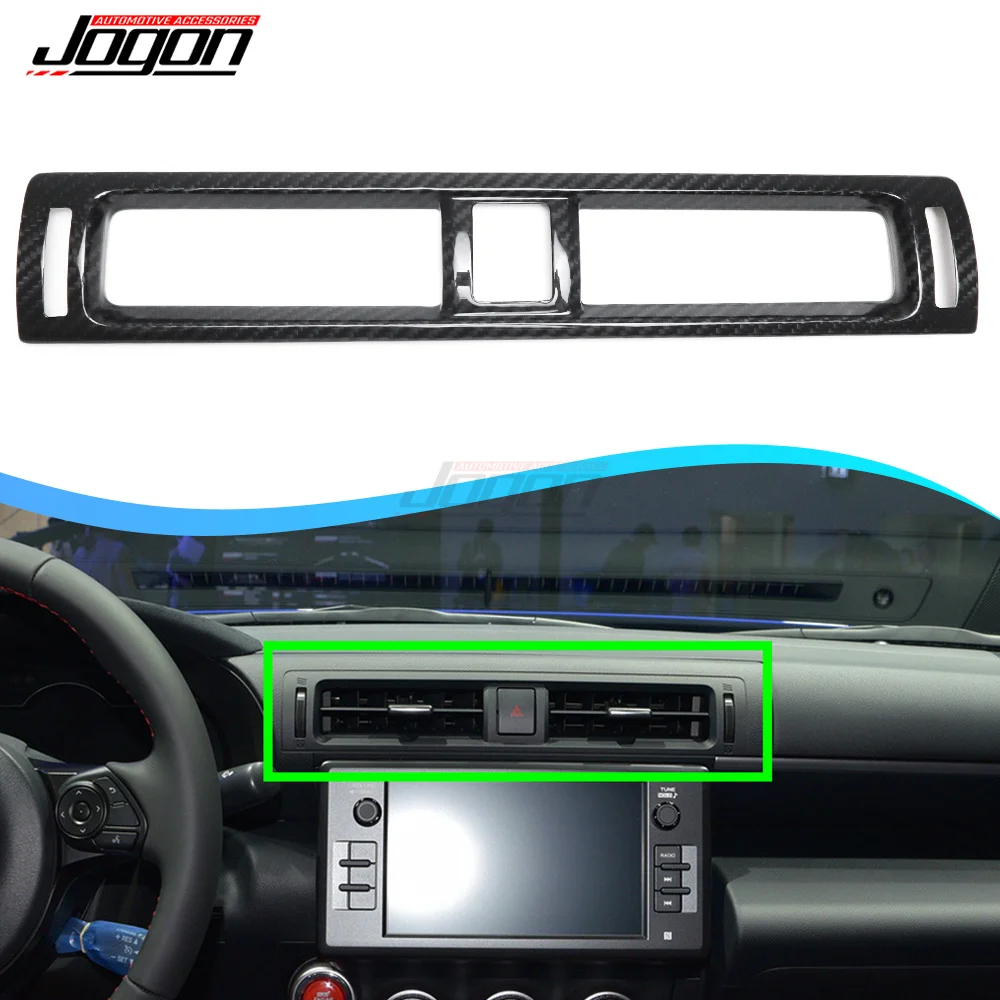 

For Subaru BRZ Sport-tech 2022-2024 Carbon Fiber Center Console Frame Trim For Toyota GR86 Inner Center Air Outlet Decorative