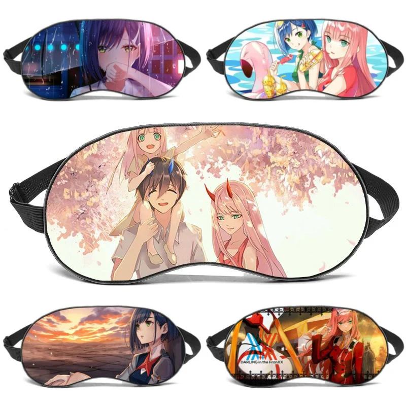 Darling in the FranXX, Anime Shade Eye Patch, Ultra-Soft Sleeping Blindfold, Breathable Eyes Mask Cover, Cosplay Props