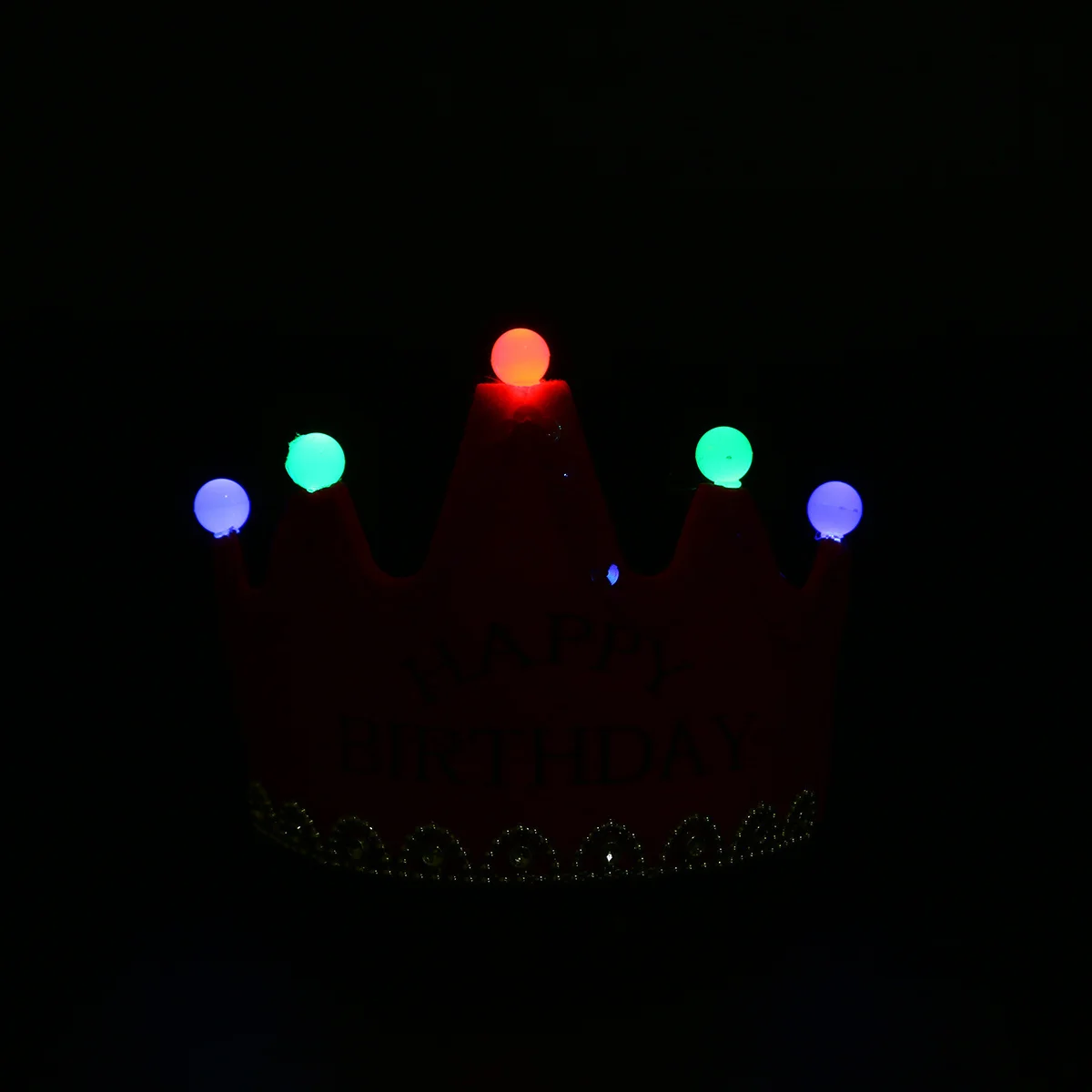 

LED Light Birthday Party Hats Crown Pink Color Premium Kids Adults Birthday Hat Perfect Party Accessory Kids Crown Hat
