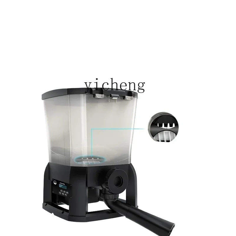 

automatic feeder fish pond timing solar outdoor