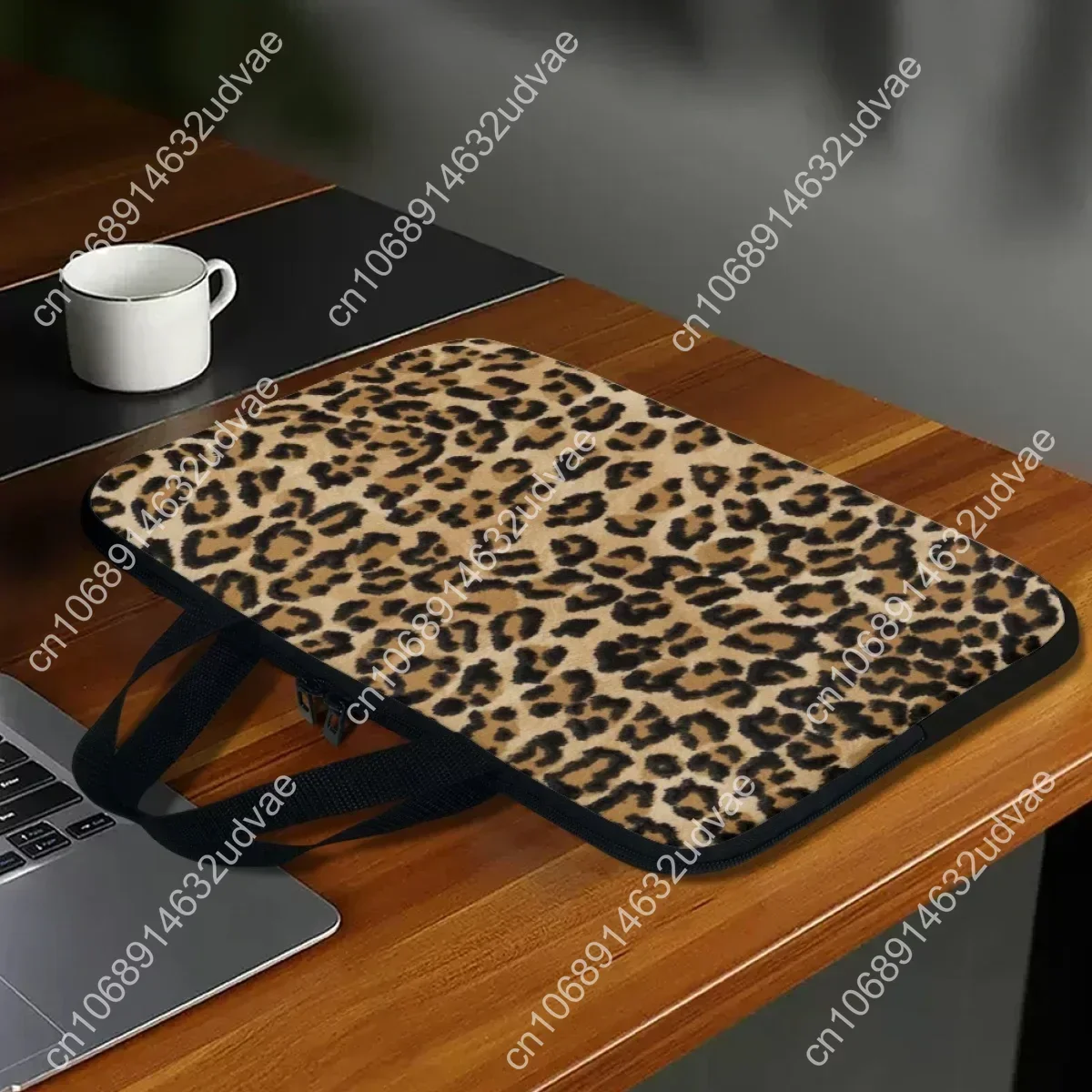 Luxury Leopard Print Laptop Bag Casual Portable Computer Case Tablet Bag Tablet Sleeve Cases For 10 12 13 15 17inch Pc Handbags