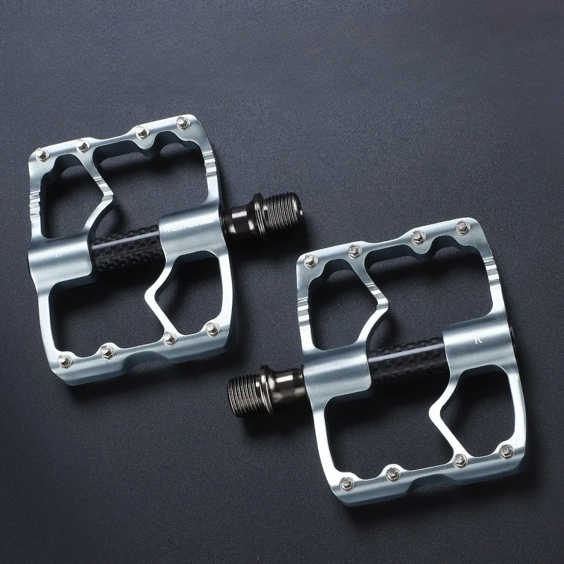 Pedal carbon fiber shaft cover pedal cycling road bike aluminum alloy pedal equipment