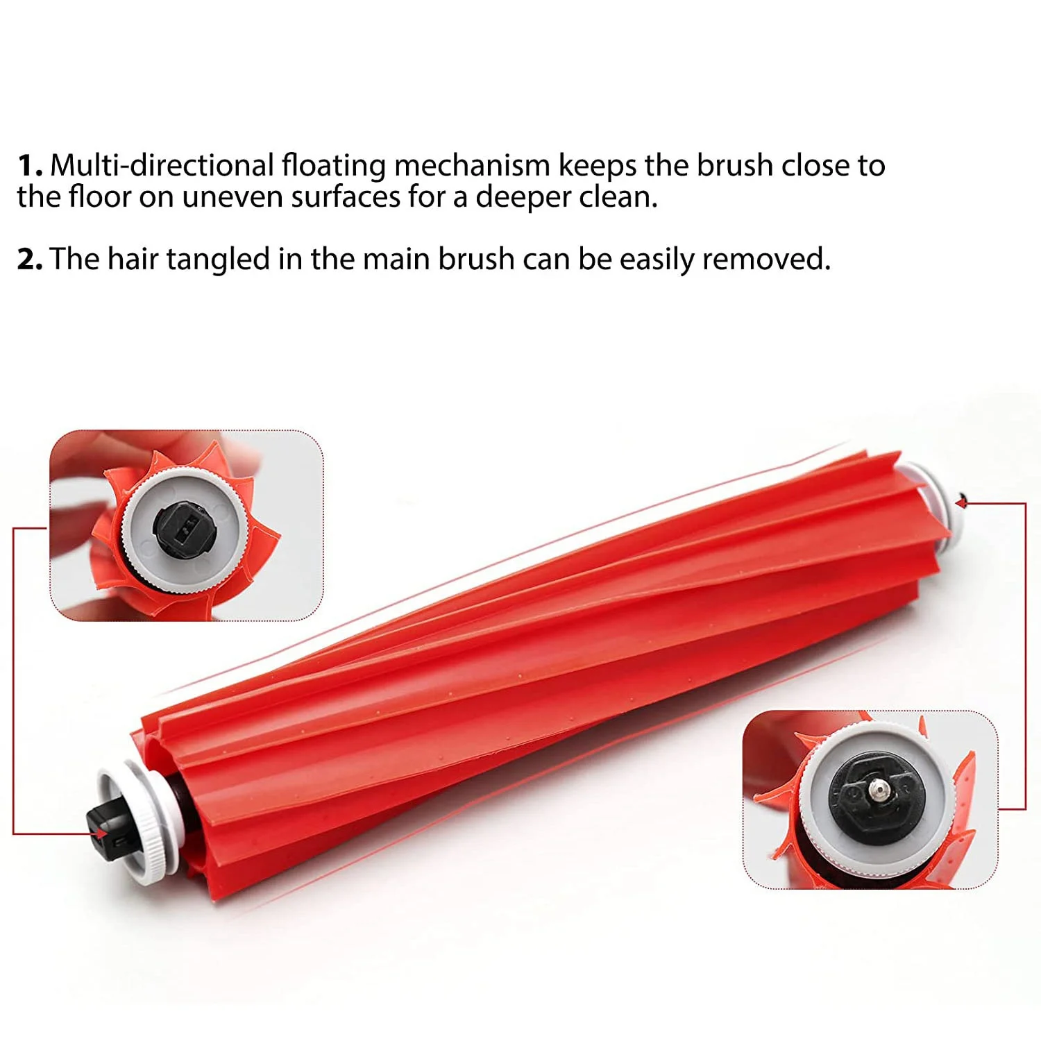 إكسسوارات مكنسة كهربائية ، فرشاة رئيسية وجانبية ، مناديل ميكروفايبر ، قماش لروبوروك S7 ، T7 ، T7S Plus