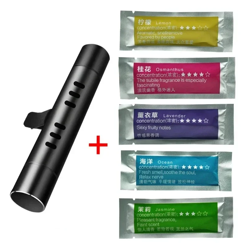 Difusor De Aromaterapia Para Coche Our Aroma | Clip De Ventilación De Aluminio Con 10 Varillas, Ajustable Y Sin Perfume, Reutilizable