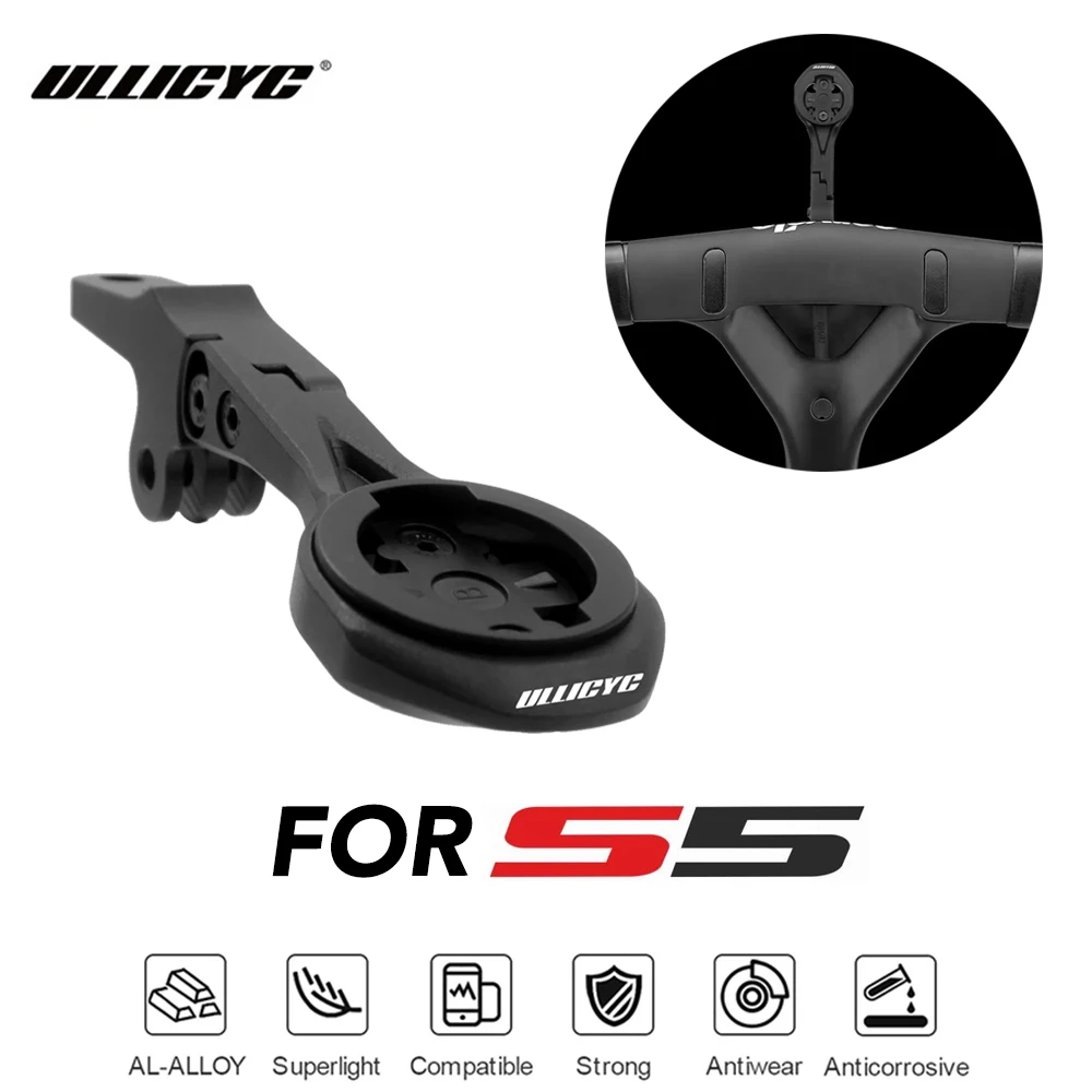 

ULLICYC For Cervelo S5 Handlebar Aluminum Alloy Bike Computer Mount Road Bike GPS Headlight Holder Bracke For GARMIN XOSS