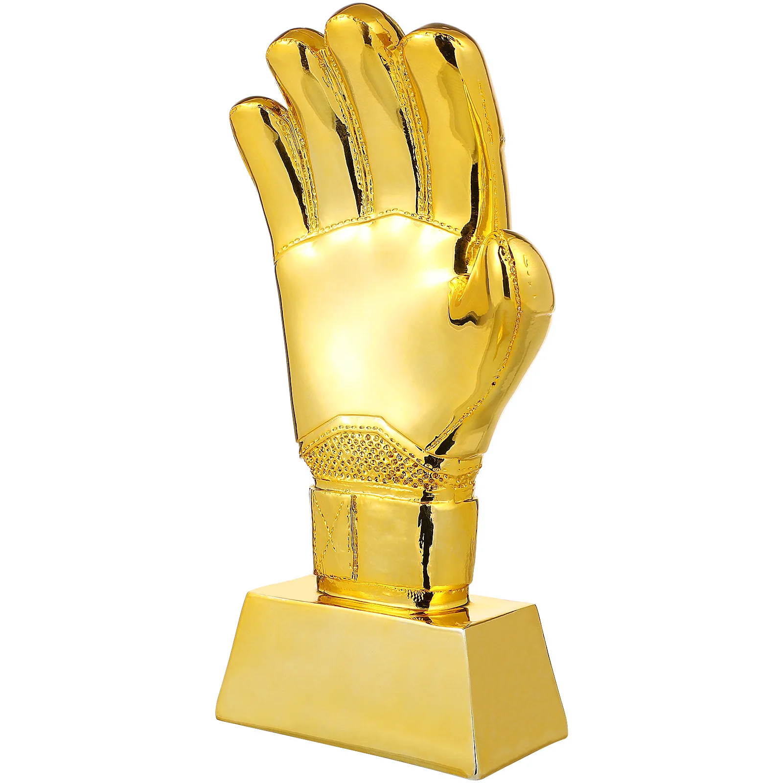 

Resin Gold Soccer Trophy Award Decorative Desktop Glove Ornament Home Decoration 2024 Fan Gift Supply Exquisite Match Accessory
