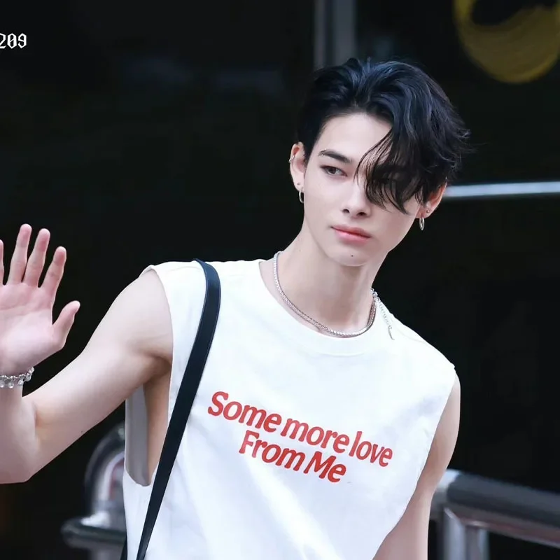 ENHYPENS Short Sleeve T-shirt Crew Neck Printed Idol Merchandise Tops Casual Loose Fit Graphic Tees Fashion Daily Wear Gifts