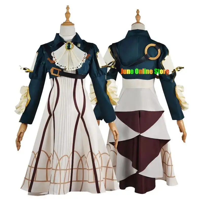 Anime Violet Evergarden Cosplay Kostüm Prinzessin Dienstmädchen Kleid Anime Violet Evergarden Kostüm für Frauen Halloween Größe XS-3XL