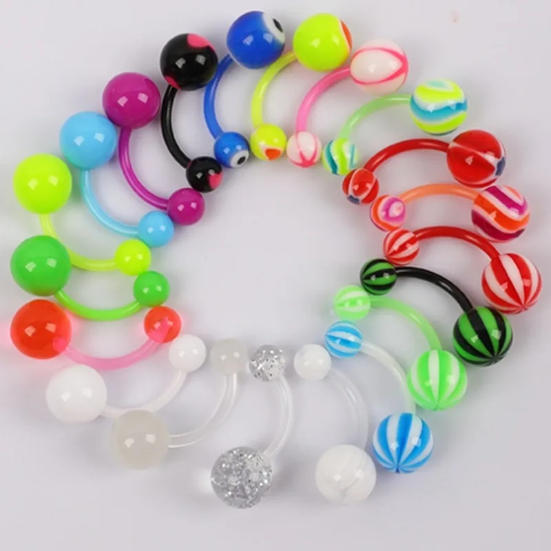 5PCS Pearl Belly Button Piercing Set