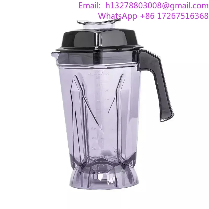 

universal2.5L blender container Transparent Food Blender Container Cup with Blade Lid for Blender upper seat cup container parts