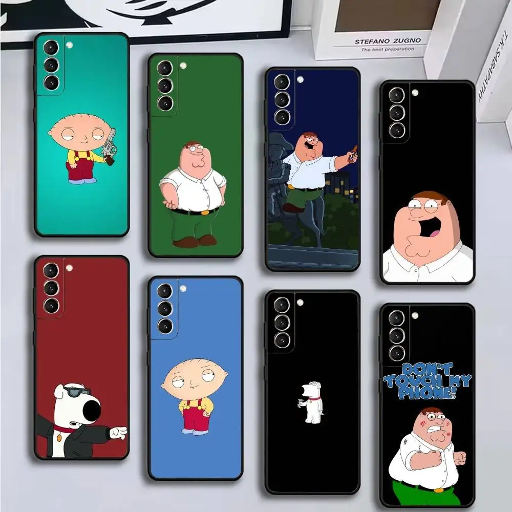 

Family PETER Guy Phone Case For Samsung GalaxyA13,21s,22,31,32,52,53,71,72,73,Soft Black Cover