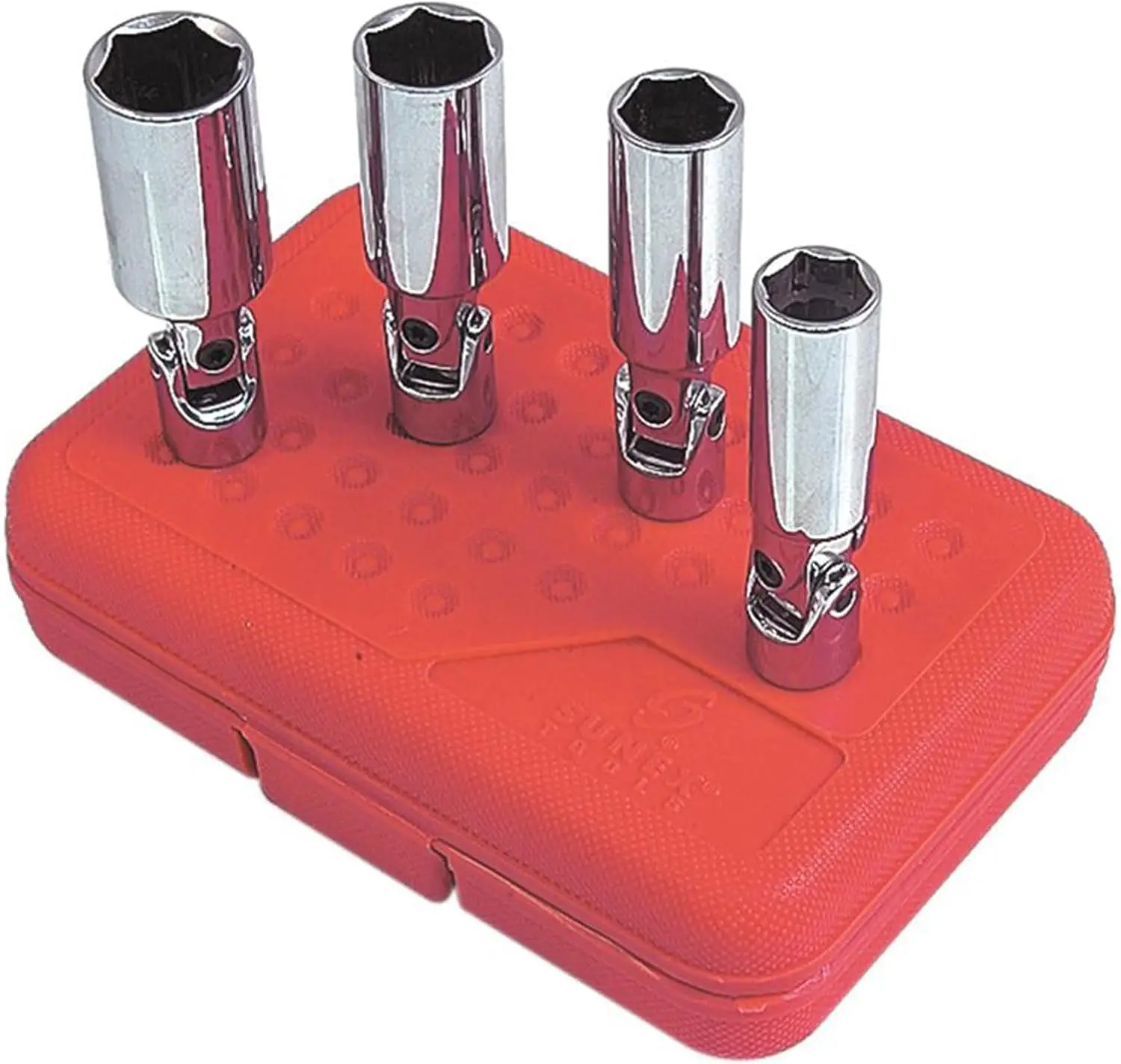 

3/8-Inch Drive 13/16-Inch Universal Spark Plug Socket, Fully Polished, CR-V 9/16-Inch - 13/16-Inch, 4-Piece Set