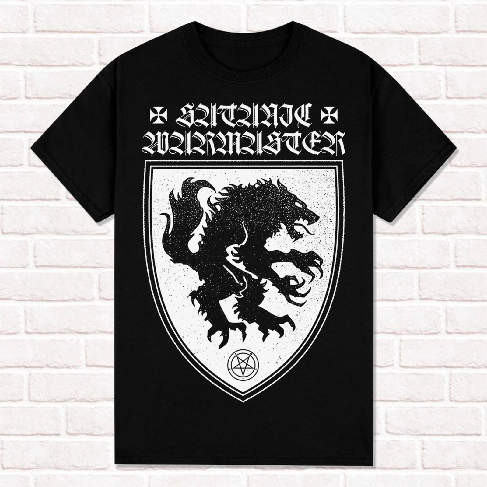 تي شيرت الشيطاني Warmaster Opferblut 2003 تي شيرت معدني أسود فنلندي تي شيرت تي شيرت علوي من القطن بأكمام قصيرة شارع العليا #1
