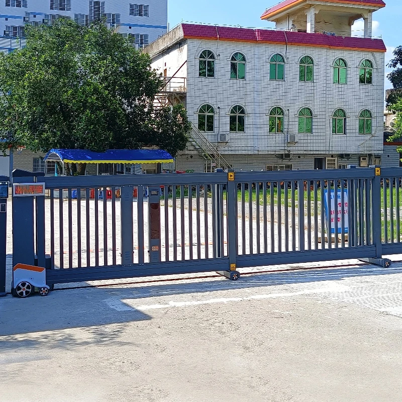 Automatic Remote Control Aluminum Alloy Retractable Gates New Product Launches Swing Style Fence Sliding Gate For School & Hotel