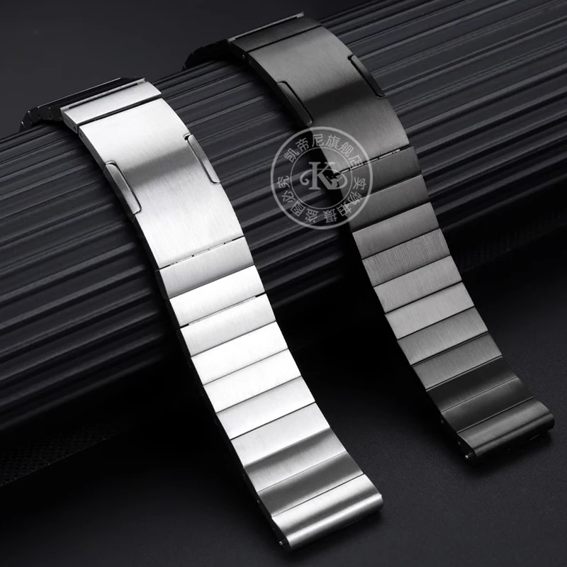 20mm 22mm Stainless Steel Watch Chain And Steel Strip Sitable For Garmin Forerunner245/255/265/965/158 Bracelet Wrist Strap