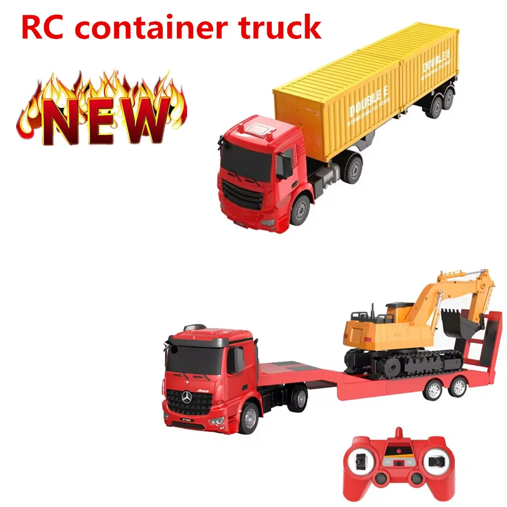 New 61CM Extra Large Remote-Controlled Flatbed Truck  Detachable Flatbed  RC container Truck Toys Model