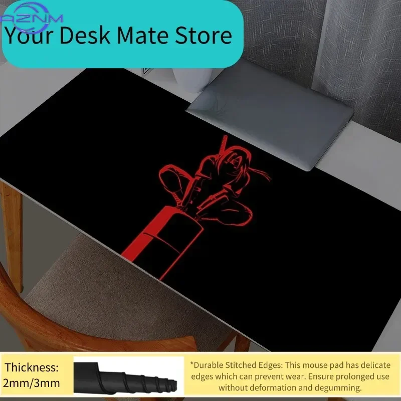 Naruto Itachi Uchiha Mouse Pad Gaming Large Dywan Gamer Keyboard Desk Mat Table Carpet Mousepad XXL  Computer Mouse Pads