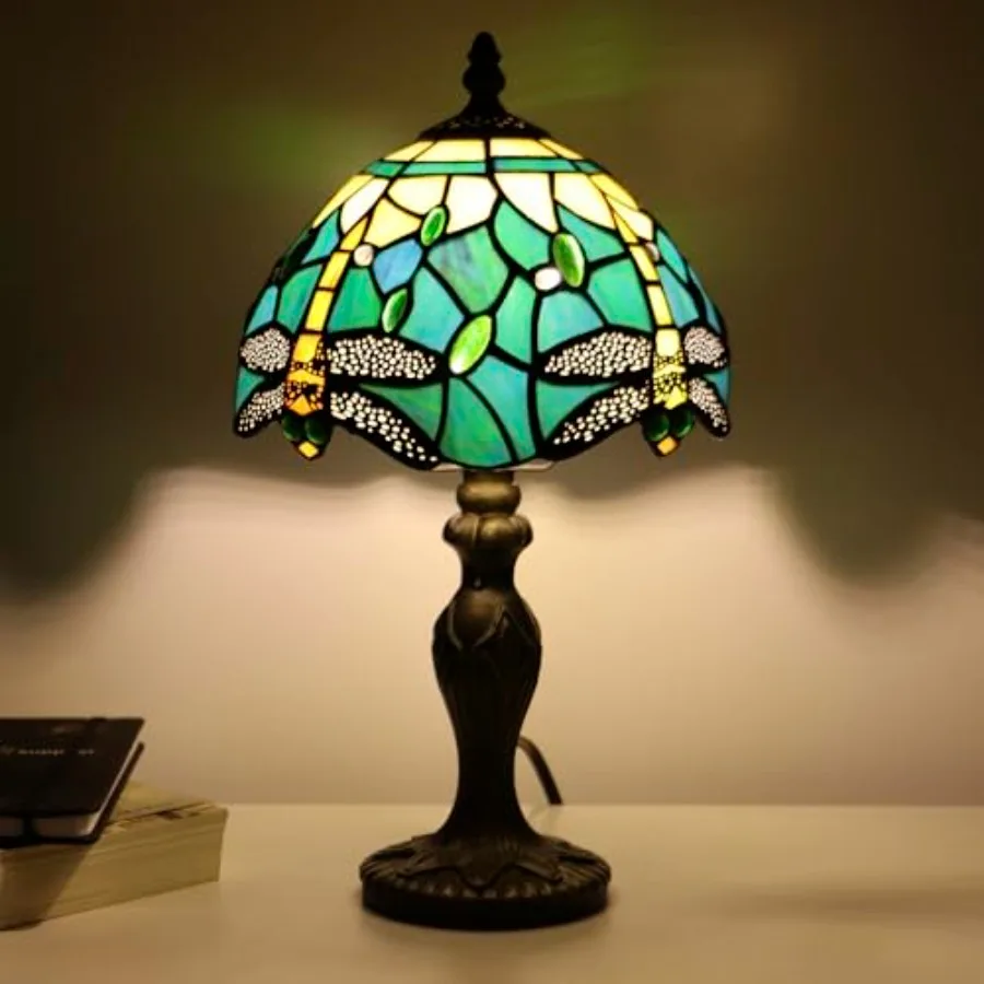 

Tiffany Table Lamp Lamp Bronze Resin Base 8X8X14 Inch