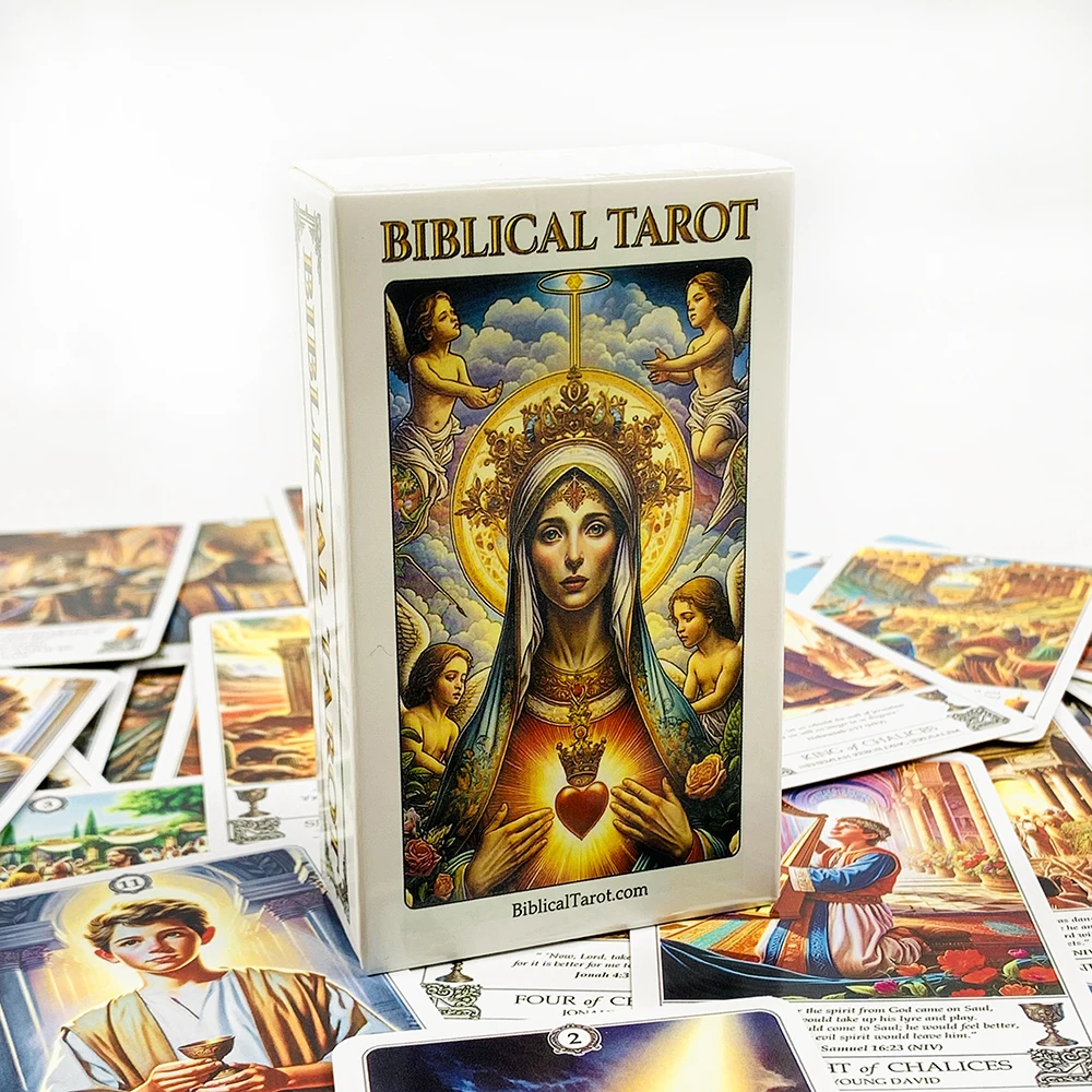 Cartas de Tarot bíblicos, ilustración de cartas de oráculo, predicción misteriosa, adivinación, baraja de Tarot, juego de fiesta, entretenimiento, juego de ocio