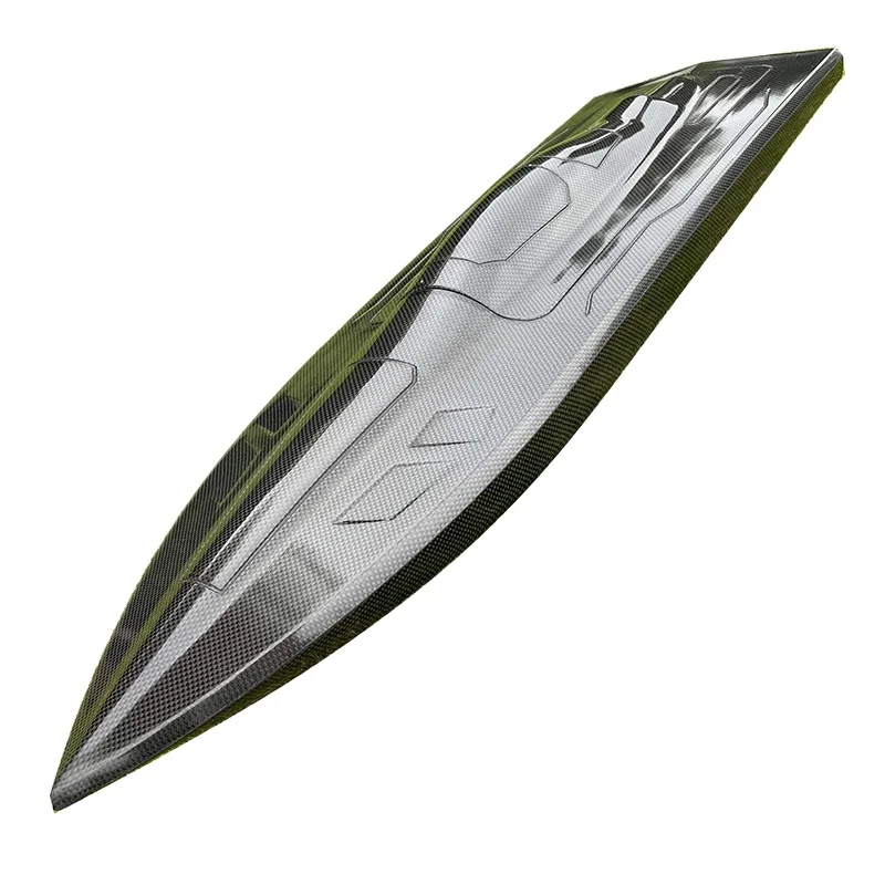 

L860-W260-H150mm Carbon Fiber Mid-O RC Boat Hull - Vacuum Molded for Brushless Speedboats (New Version)