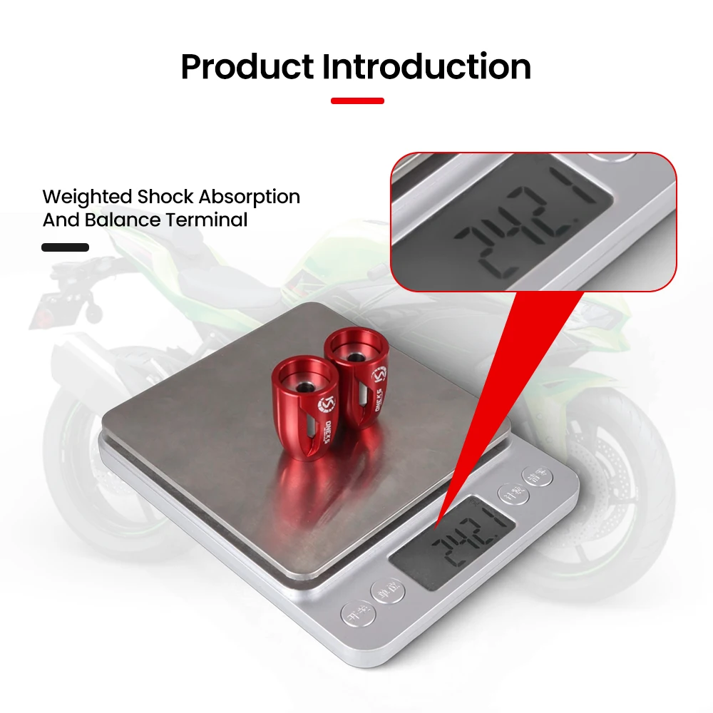 Motorcycle Hand Grips Handle Bar End Cap Fit For KAWASAKI NINJA 250 300 400 500 ZX4R ZX6R Z1000SX Z800 Z900 Z1000 Z300 ER6N Z H2 - view 4