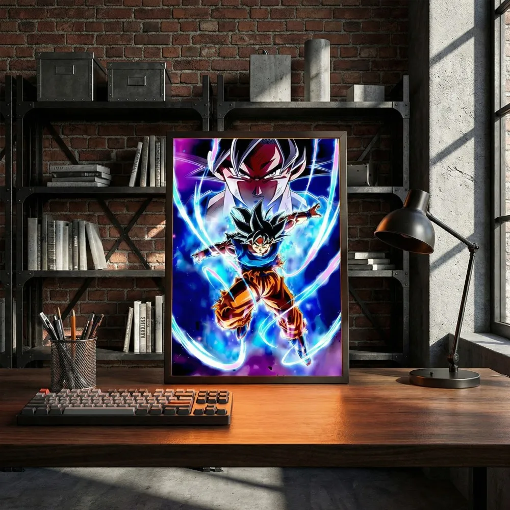 Anime Moon Lamp Goku LED Light Paninting Picture Frame Home Decoration Night Light Preferred Easy Installation Festival Gifts view 3