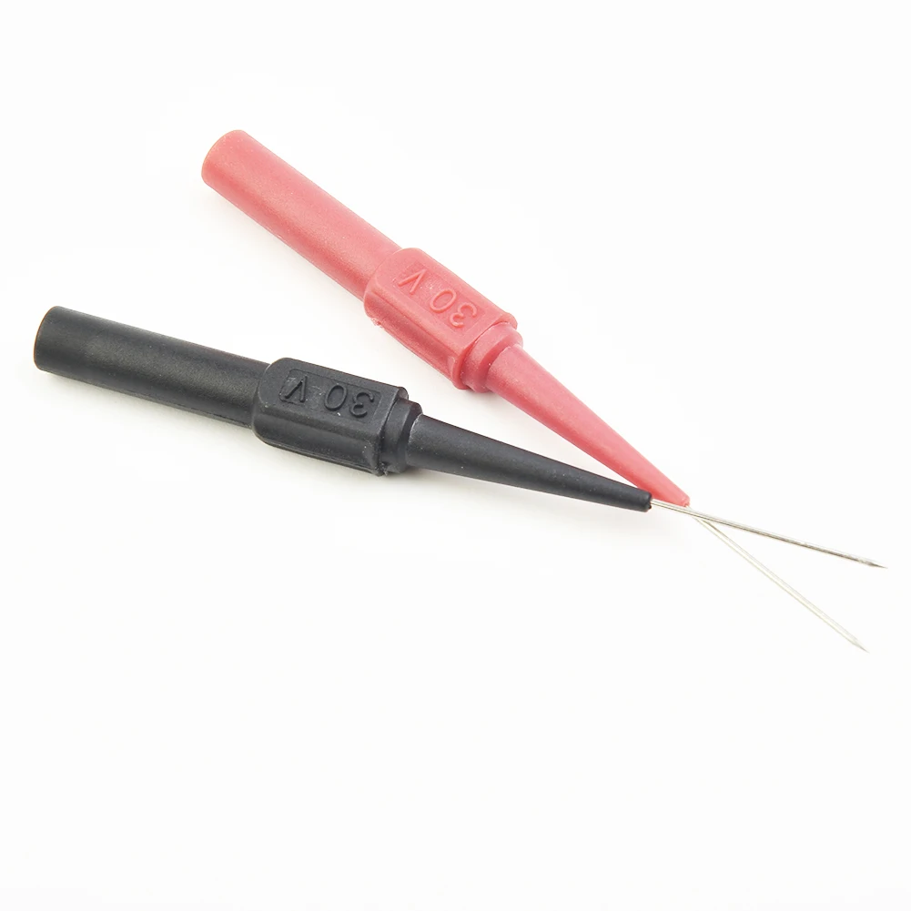 Two Color Probe Test Probe Copper Needles Gadget Manipulating Soft Handles 10pcs Accessory Clamp Device Measuring