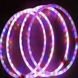 Wielokolorowe oświetlenie fitness na siłownię Idealne na festiwale LED hula Sport Hoop